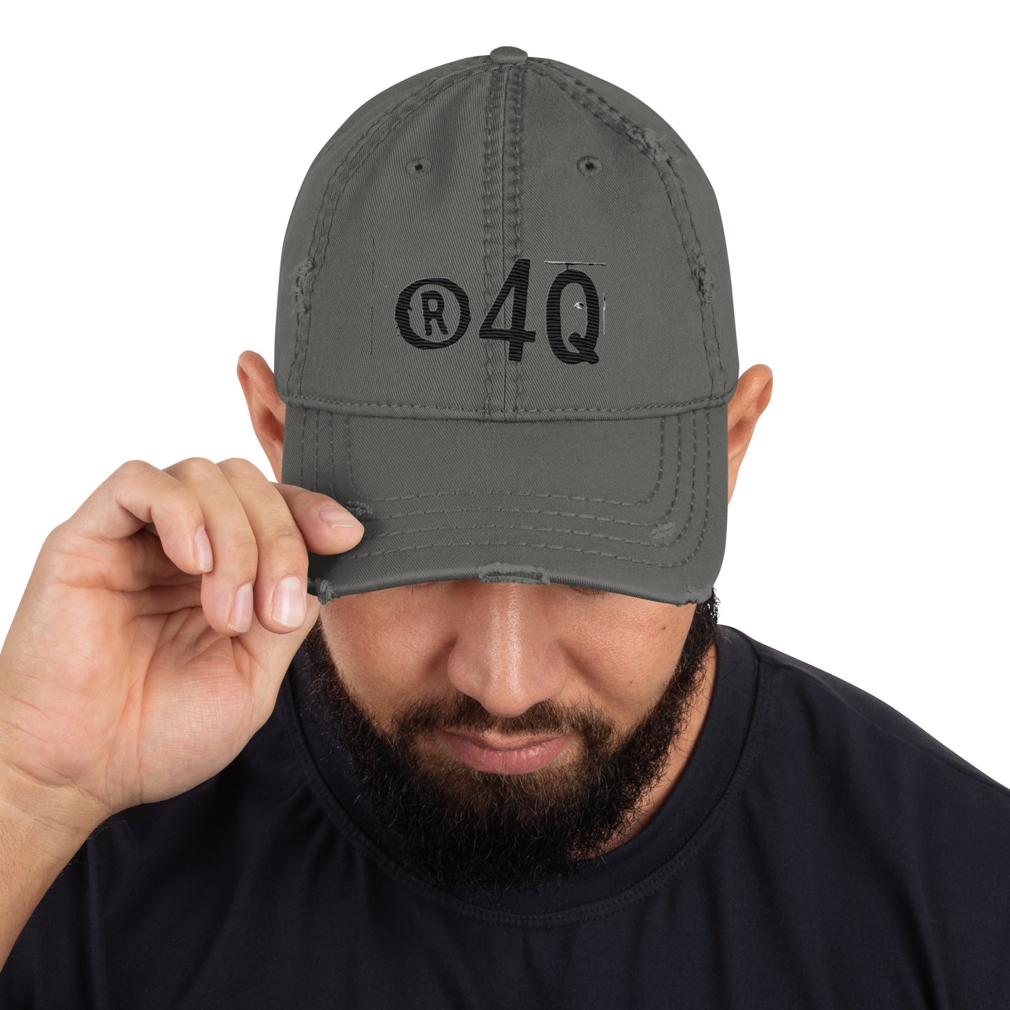 Back 2 Basics 4Q Logo Distressed Dad Hat